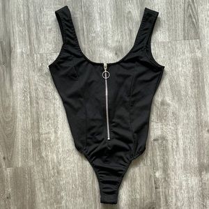 Missguided Black Ring Swimsuit